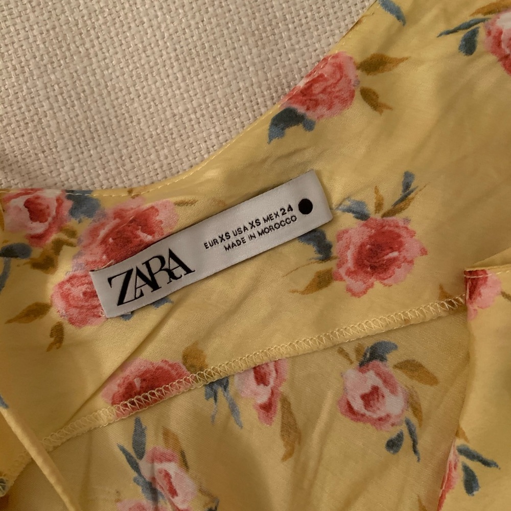 Zara Floral Satin Mini Dress - Gem